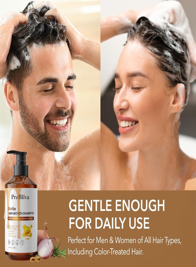 ProBliva Biotin Shampoo and Onion Conditioner Set for Thinning Hair in Adults 30+ – Strengthening Duo Reduces Shedding, Supports Fuller & Stronger Hair – Biotin + Rosemary + Onion Extracts - Image 4